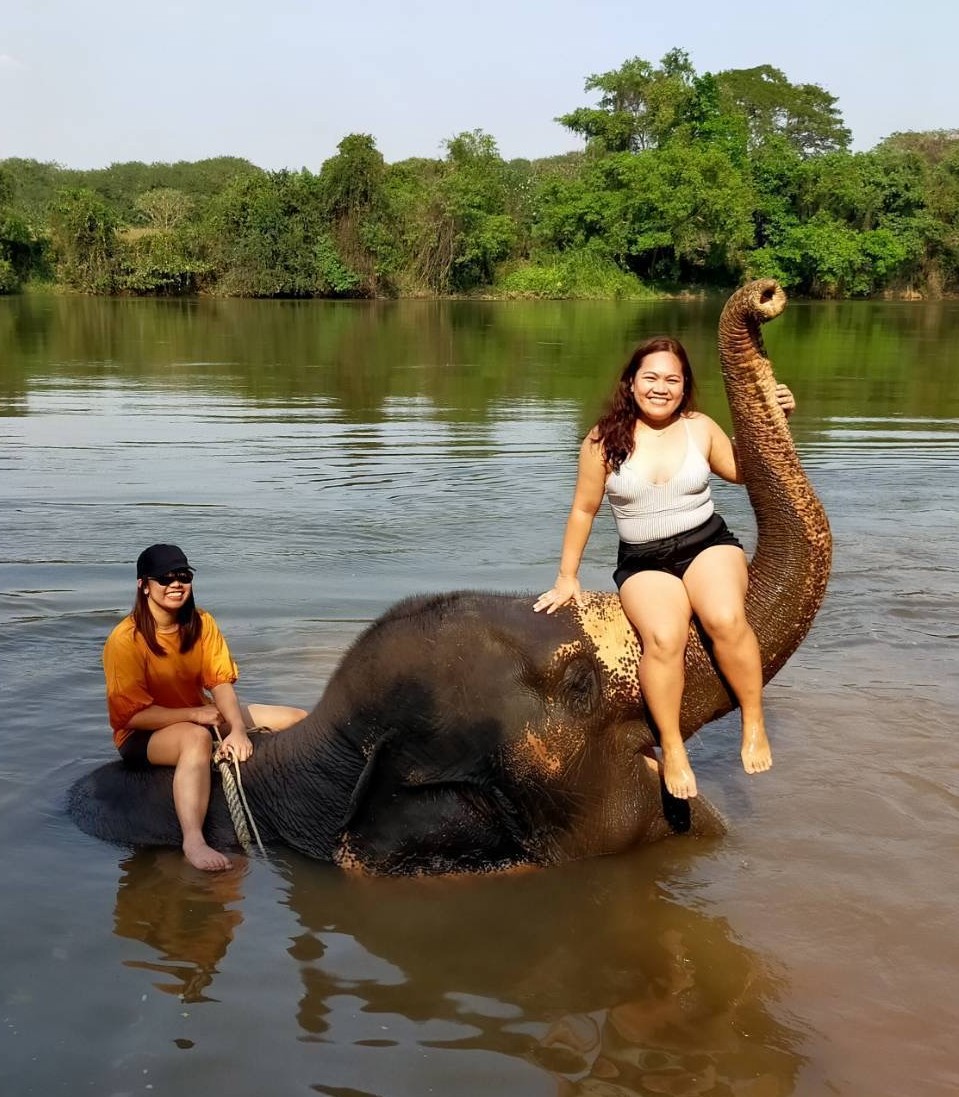 Balade à dos d'éléphant dans la région de Kanchanaburi