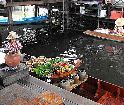 Petit marché flottant de Taling Cham