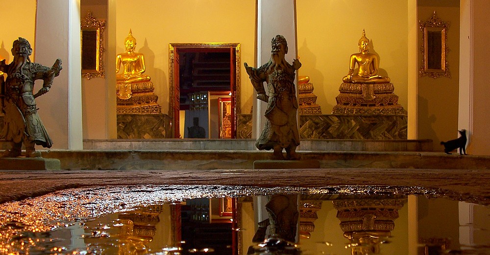 Wat Pho de Bangkok, de nuit