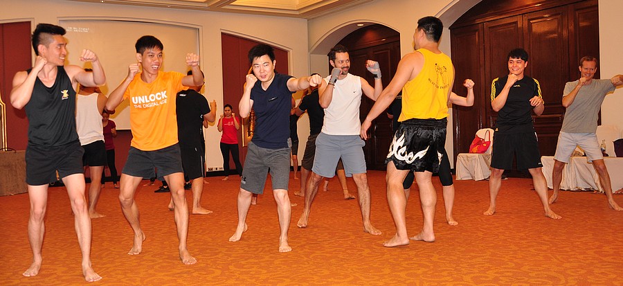 entrainement de muay thai pour débutant à Bangkok