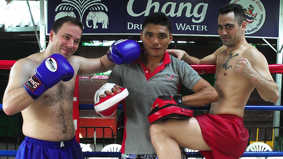 Entrainement de boxe thai en Thailande