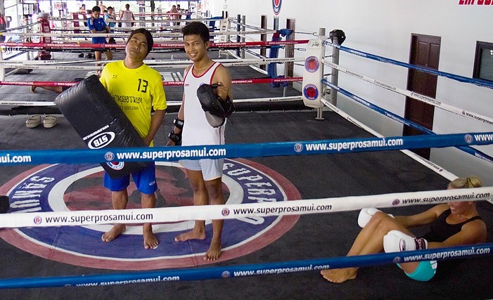 Stage muay thai sur une île