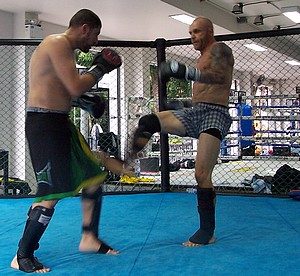 Entrainement de MMA à Koh Samui, Thaïlande