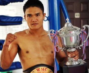 Boxeur pro de boxe thai à Bangkok