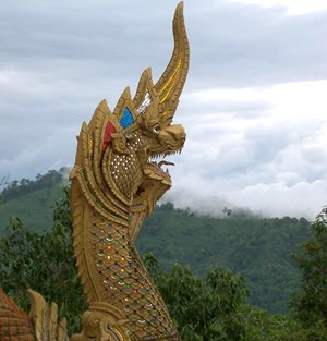 Temple dans les collines, province de Chiang Mai