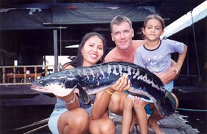 Pêche en famille à Bangkok