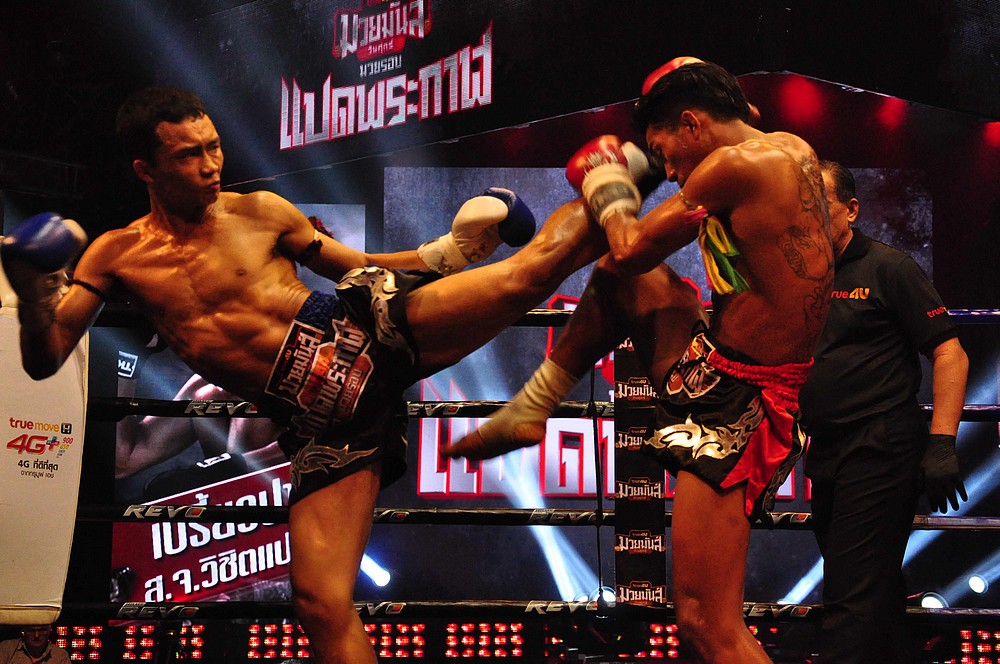 Combat de muay thai à Bangkok