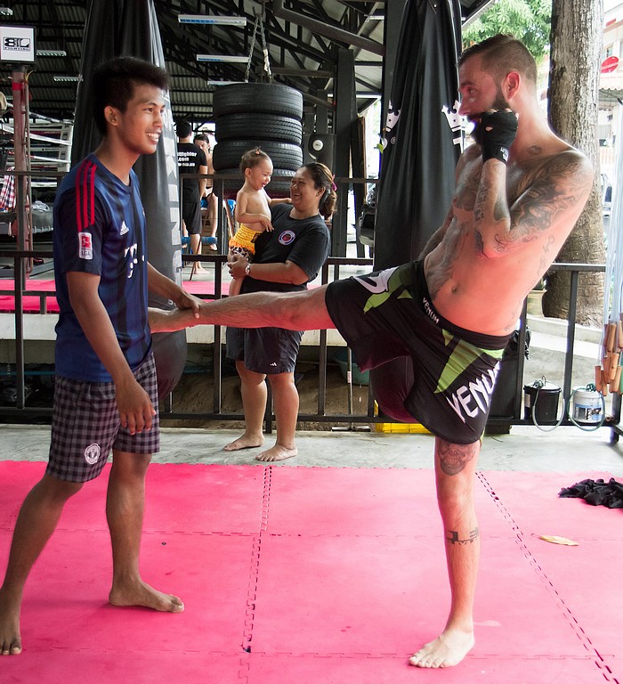 entraineur de muay thai à Koh Samui