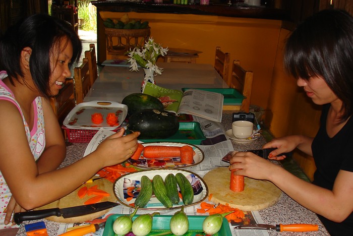 Sculture sur fruits et lgumes