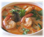 Soupe de crevettes pices  la citronnelle