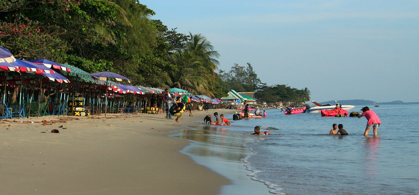 Plage du golfe de Thaïlande