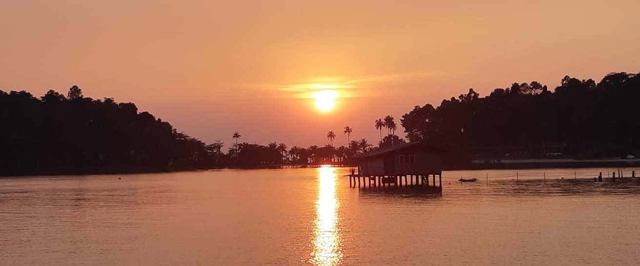 Coucher de soleil à Koh Chang en Thailande