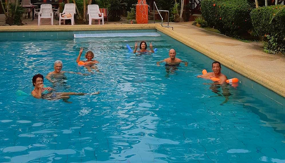 Piscine pour vacances long séjour en Thaïlande