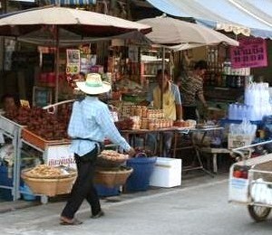 Scène de rue en Thailande