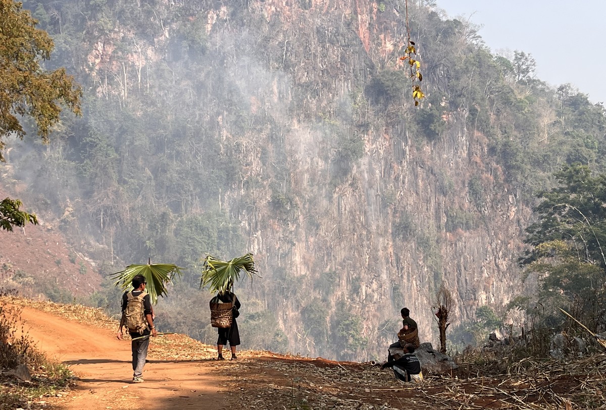 Randonnée en montagne en Thailande