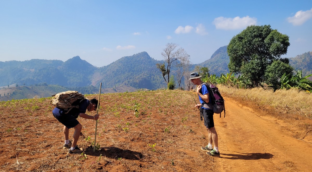 Randonnée en montagne en Thailande